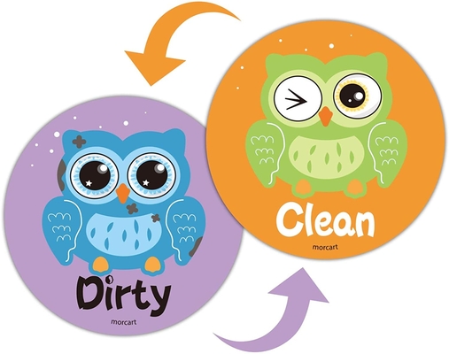 OEM Animal Owl مغناطیسی Clean Dirty Flip Sign ماشین ظرفشویی Clean Dirty