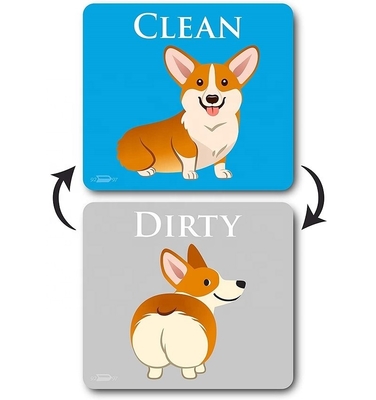 علامت برگشت پذیر Cartoon Animal Dirty Clean Magnet ماشین ظرفشویی کثیف برای آشپزخانه