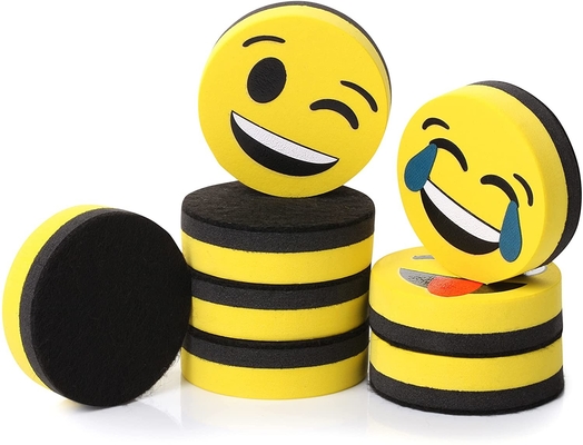 Emoji Cute Smiley Face Eraser خشک مغناطیسی برای تخته سیاه Whitebaord