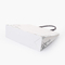 کیسه کادویی مات براق و لمینت شده با کاغذ سفید با دسته برای خرید