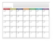 OEM Dry Erase Monthly Magnetic Fridge Calendar Planner افقی