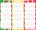 CE Kitchen Magnetic Fridge Notepads Meal Planner Pad مغناطیسی